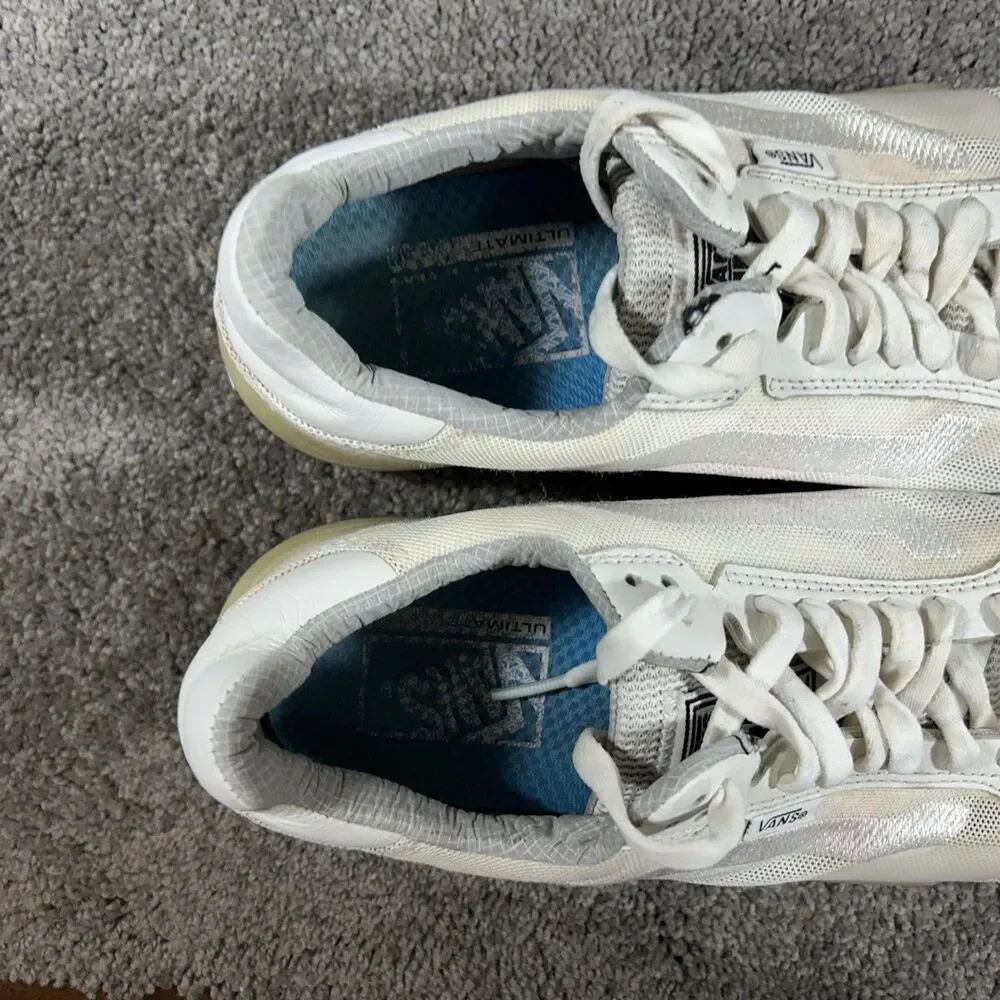 Vans EVDNT UltimateWaffle Women’s Size 9 White Translucent Athletic Shoes Used